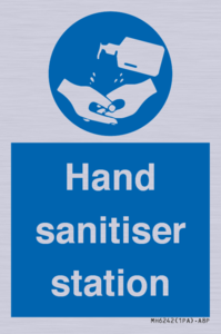 Hand sanitiser station